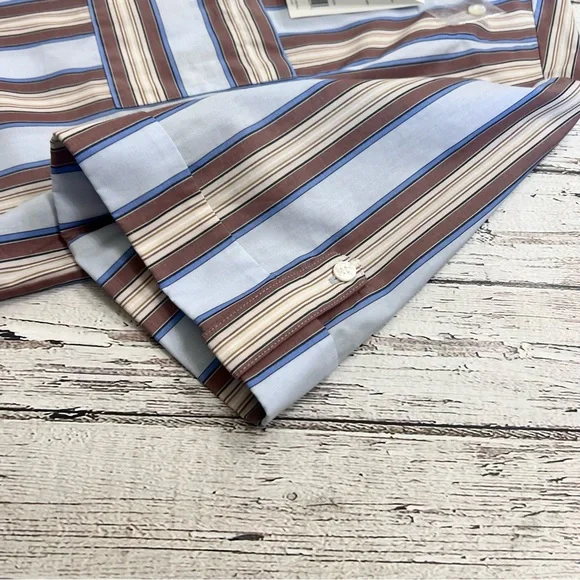 NWT Tory Burch TB Striped Cotton Casual Top size 10 - Picture 12 of 14